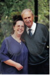 Robert Cambell with granddaughter Barb Kitto in Victoria, Australia (2001)