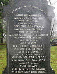 Grave of John &amp; Margaret Richardson