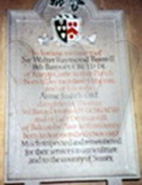 Sir Walter Burrell&#039;s memorial at St. Mary&#039;s Church, Shipley, West Sussex, England.