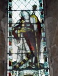 Window dedicated to Caroline Julia Burrell at St. Mary&#039;s Church, Shipley, West Sussex, England.