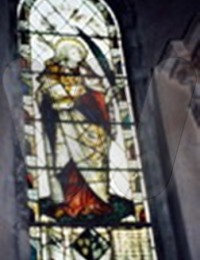 Window dedicated to Sir Walter Wyndham Burrell at St. Mary&#039;s Church, Shipley, West Sussex, England.