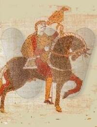 Harold II depicted on the Bayeux Tapestry