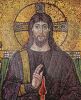 6th-century mosaic of Jesus at Basilica of Sant&#039;Apollinare Nuovo in Ravenna