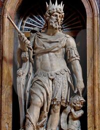 Statue of David by Nicolas Cordier, in the basilica of Santa Maria Maggiore, Rome