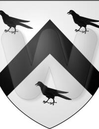Arms attributed to Urien in the Middle Ages featuring the raven.