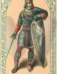 Later romantic portrait of Arnulf of Carinthia.