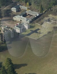 Ruperra Castle Estate (Rhiwperra Castle Estate) as it is today.