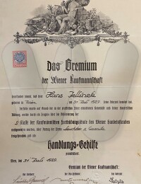 Hans Jellinek Austrian Paperwork 1929