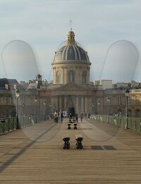 The Institute of France from the Pont des Arts.