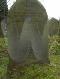 1885 Gravestone of William Winning, wife Jane &amp; daughter Annie Maria.jpg
