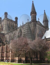 Chester Cathedral, Cheshire, England.