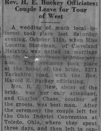 1930 Lucetta StonemanWedding Clipping, South End News 17 Oct 1930.jpg