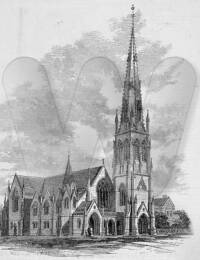 Wesley Church, Melbourne, c.1859.