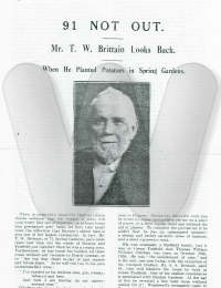 An article from The Buxton Advertiser in 1930 (page 1).