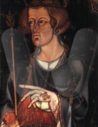 Portrait in Westminster Abbey, thought to be of Edward I.