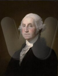 George Washington, 1st President of the United States (1789-1797).