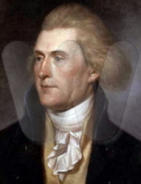 Thomas Jefferson, 3rd President of the United States (1801-1809).