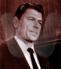 Ronald Wilson Reagan, 40th President of the United States (1981-1989).