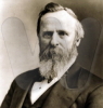 Rutherford Birchard Hayes, 19th President of the United States (1877-1881).