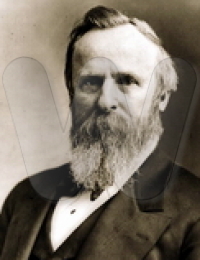 Rutherford Birchard Hayes, 19th President of the United States (1877-1881).