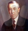 (Thomas) Woodrow Wilson, 28th President of the United States (1913-1921).