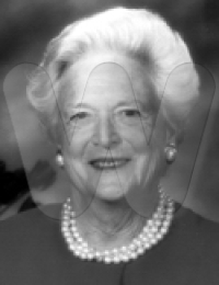 Barbara (Pierce) Bush, First Lady of the United States (1989-1993).