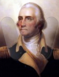 George Washington, 1st President of the United States (1789-1797).