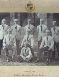 Geelong Grammar School - First Eight, 1927.